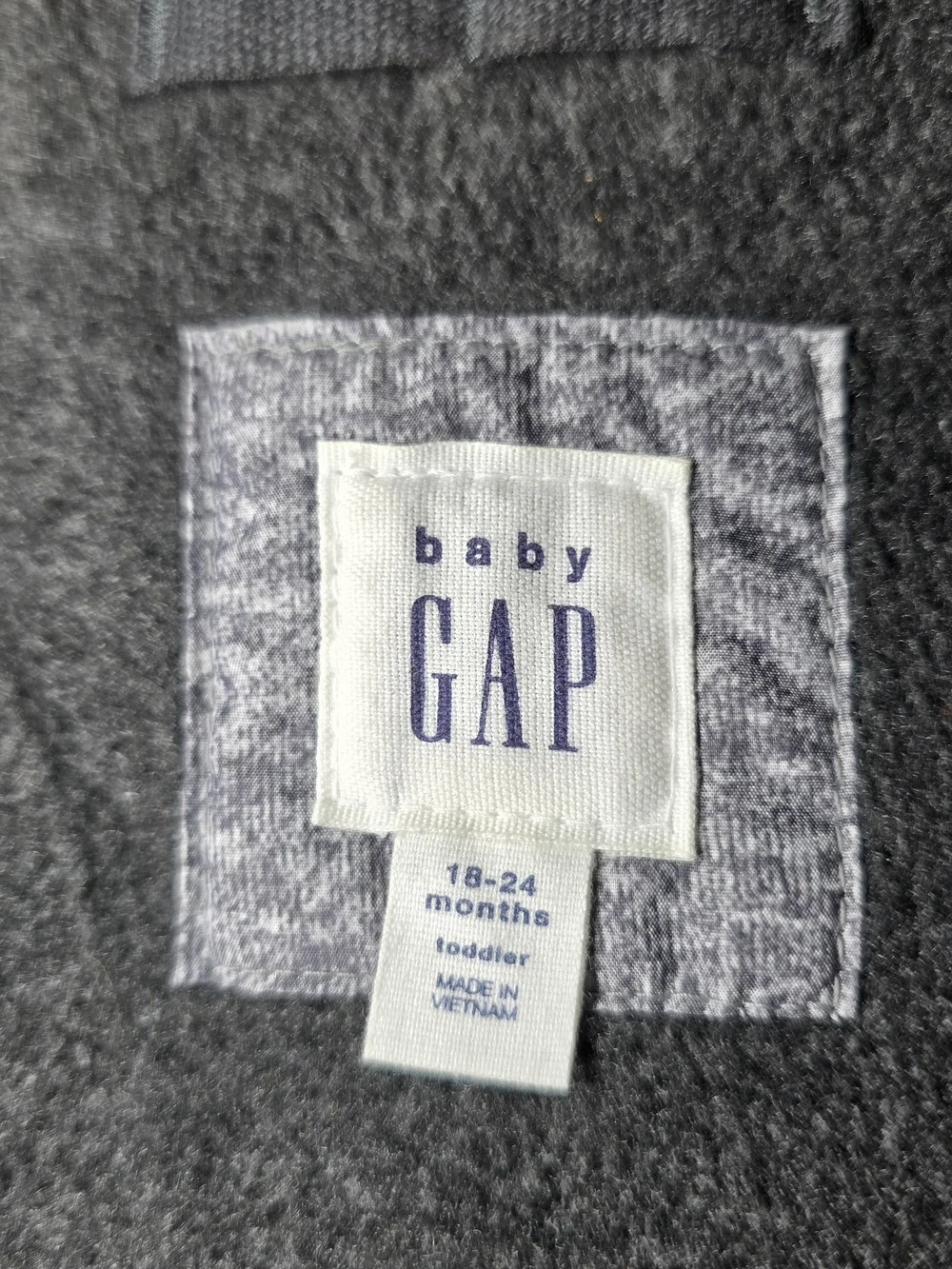 GAP Gray Quilted Puffer Vest